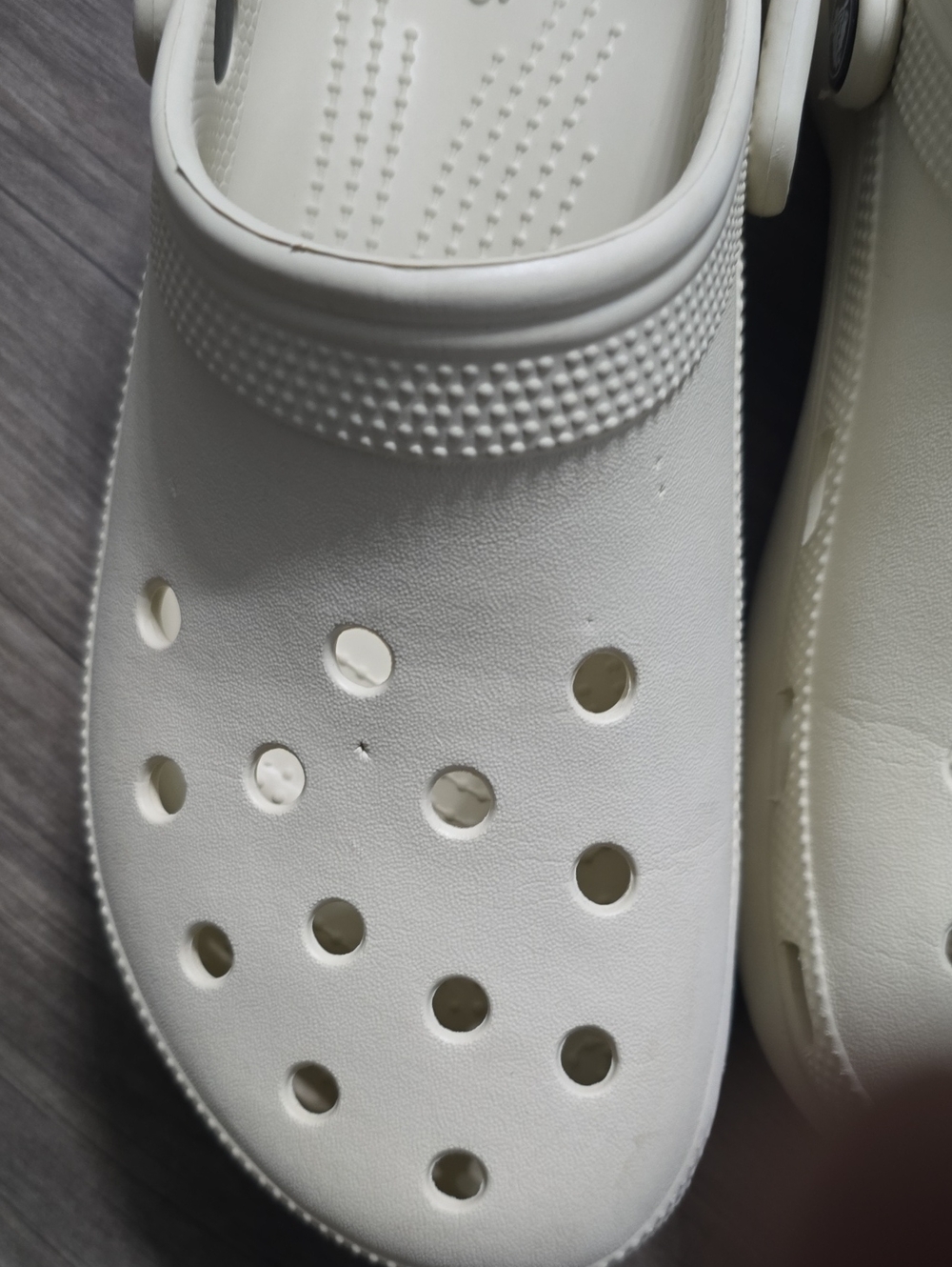 Cream Platform Crocs - Picture 6 of 7